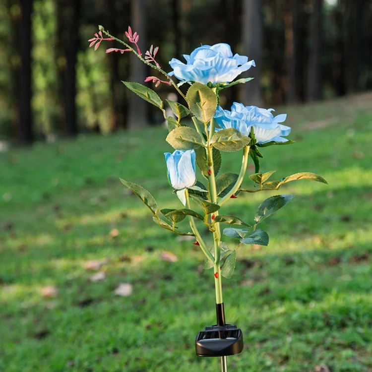  Anniversary Event Decor Outdoor Use Solar Flower