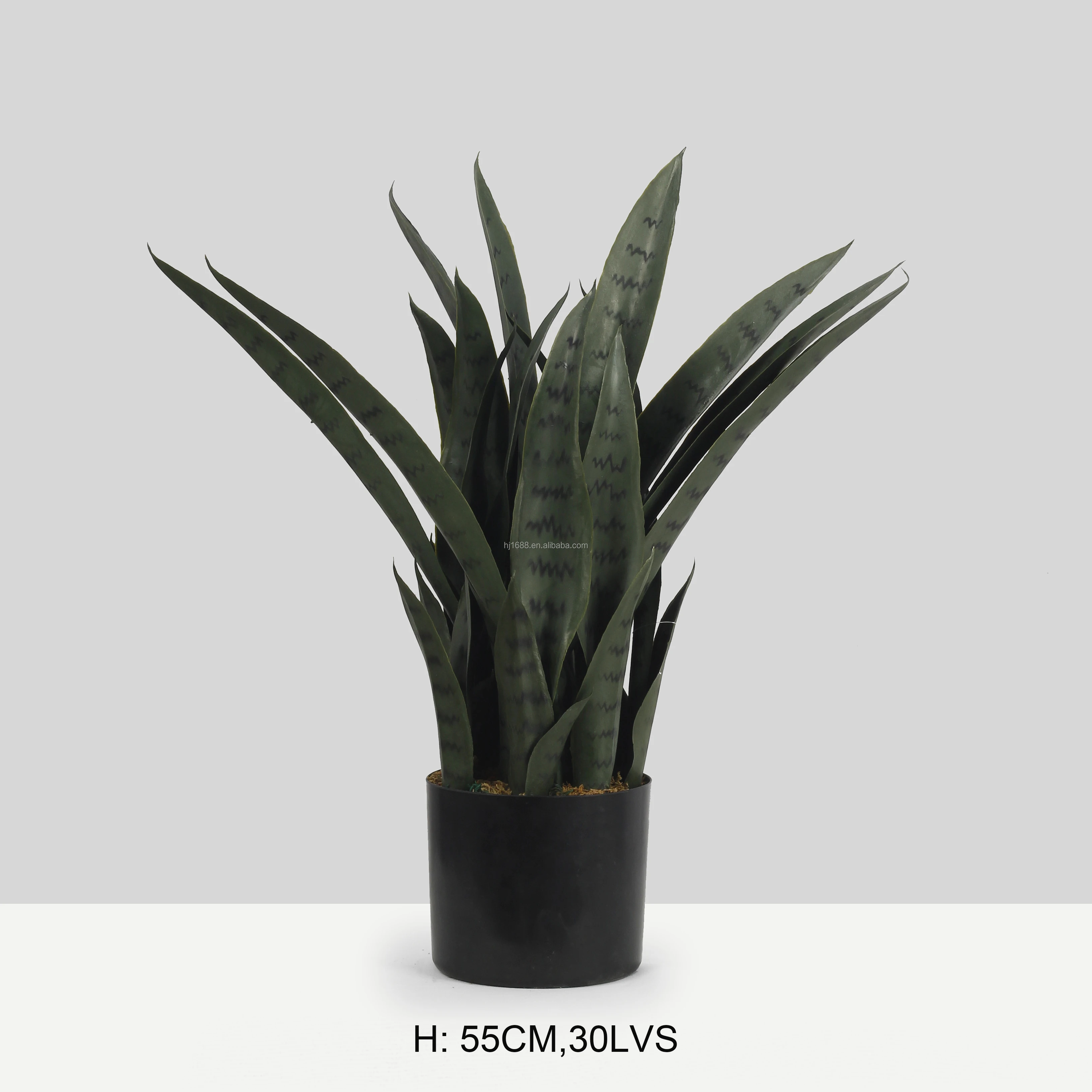 Factory Real Touch Cheap Anti-UV Succulent Plant Home & Garden Decorative Faux Potted Artificial Snake Plant Sansevieria Plant