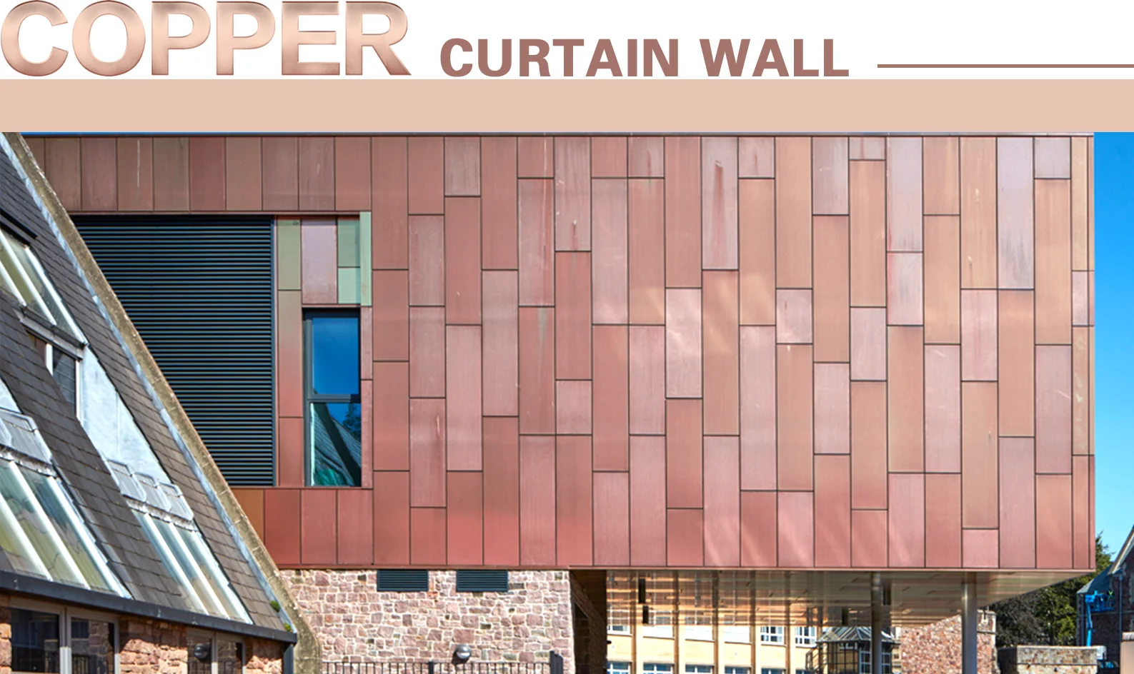 New Building Materials Construction of Patina Curtain Wall