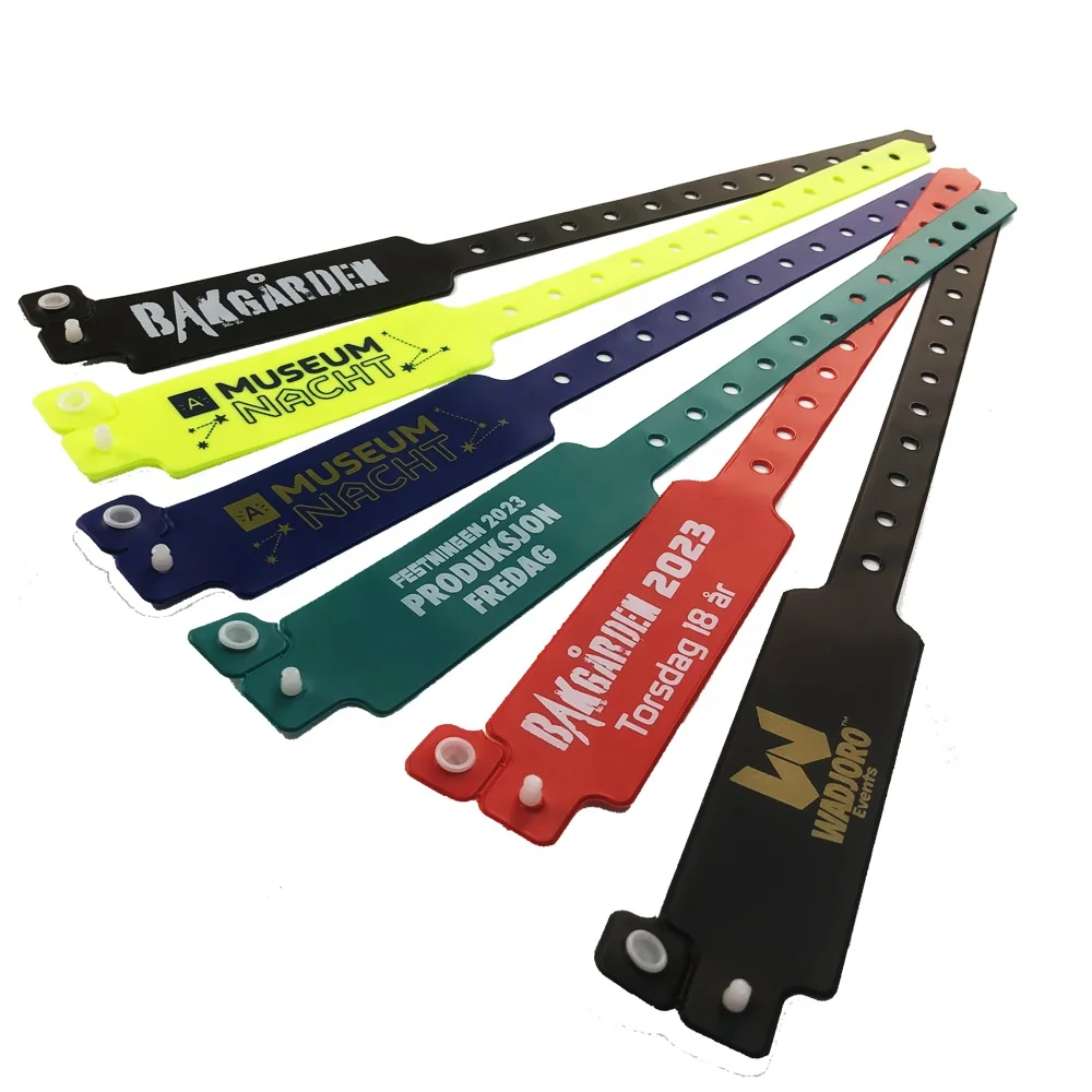 factory direct custom wristbands cheap disposable wristbands pvc plastic bracelets