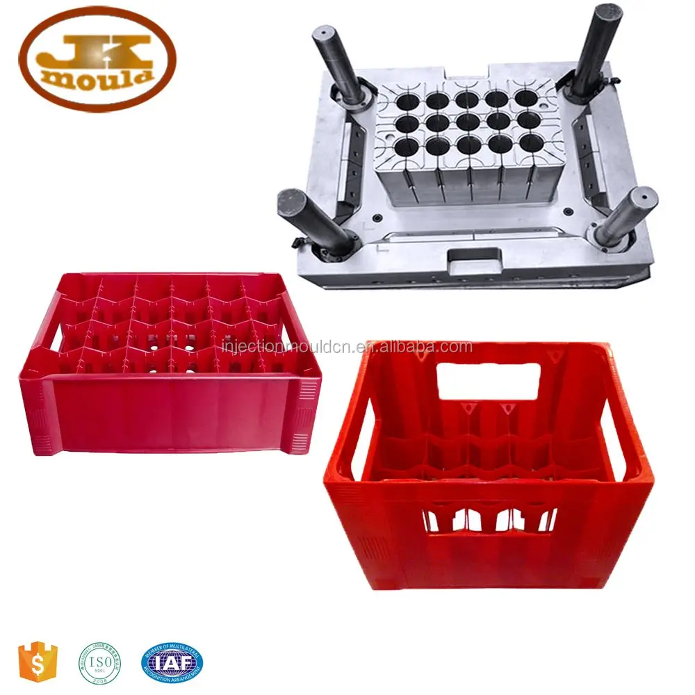 beer bottle plastic crate mold glass bottle packing crate injection mould