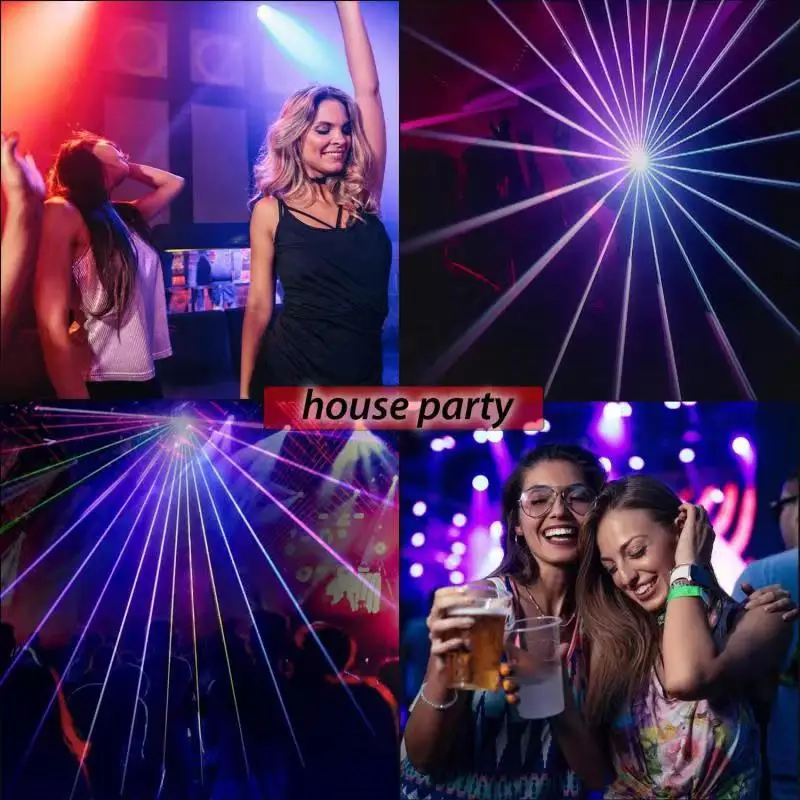 Best Selling Colorful Led 1 W RGB Auto Mini Laser Animation Wedding Stage Lighting DJ LED  Disco Lights