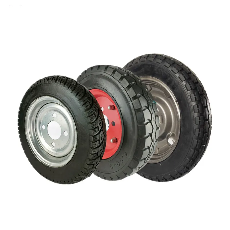 Rubber tire 300-8/400-8/400-12/450-12 electric tricycle solid tire with steel ring