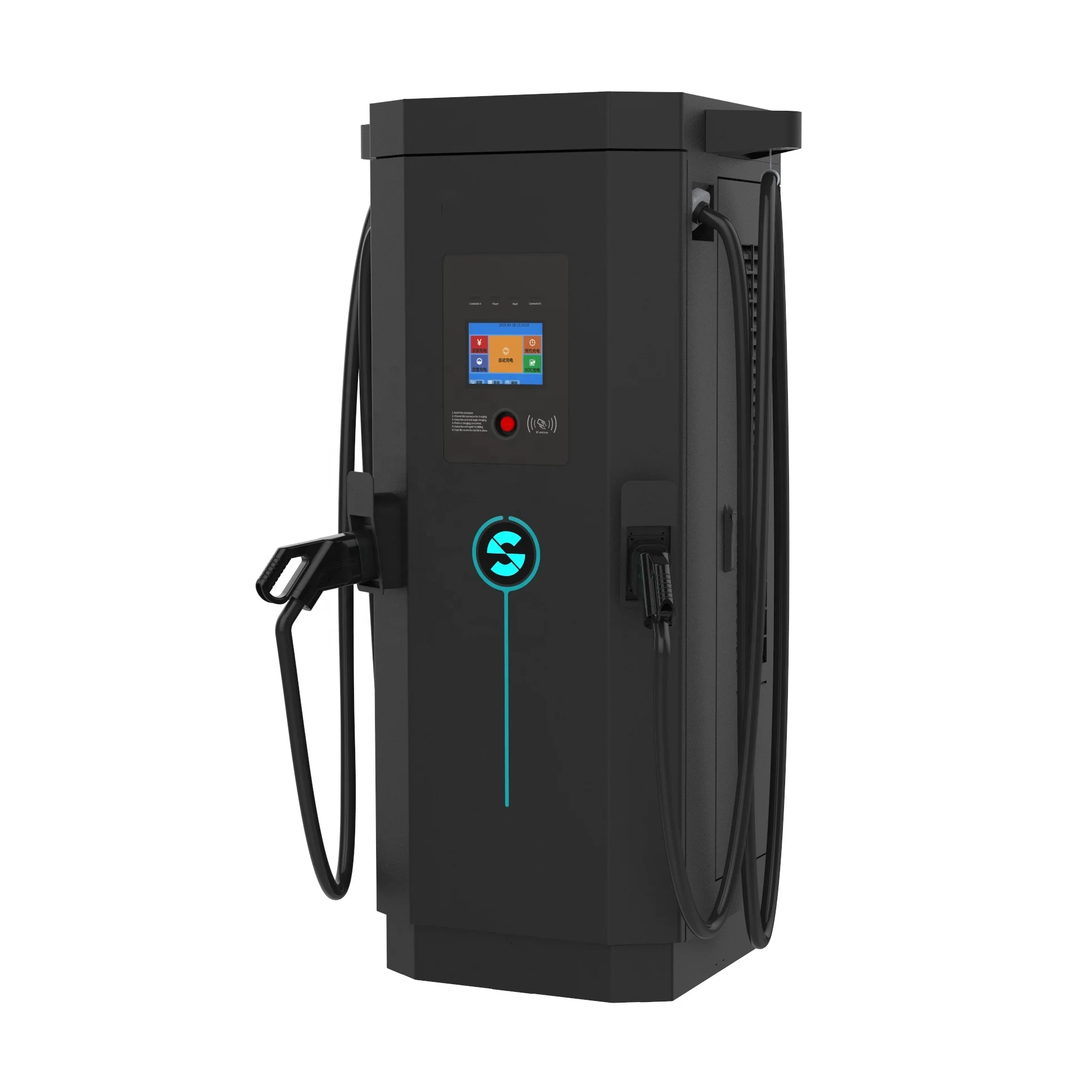 200kW DC быстрое зарядное устройство Автомобильная зарядная станция 150kw 3 фазы OCPP CCS Chademo Европейским сертификатом соответствия