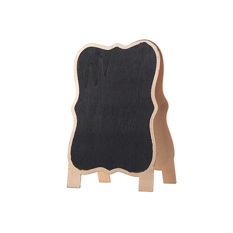 10 шт деревянные открытое кружевное миниатюрная грифельная доска Стенды для вечеринки Свадебные шведского стола знаки мини имя доска