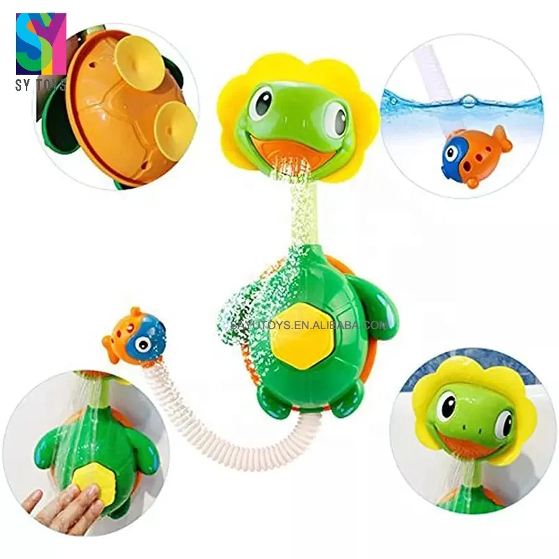 SY детей брызг воды teeturtle Детские ручной душ плавающий Черепаха игрушка