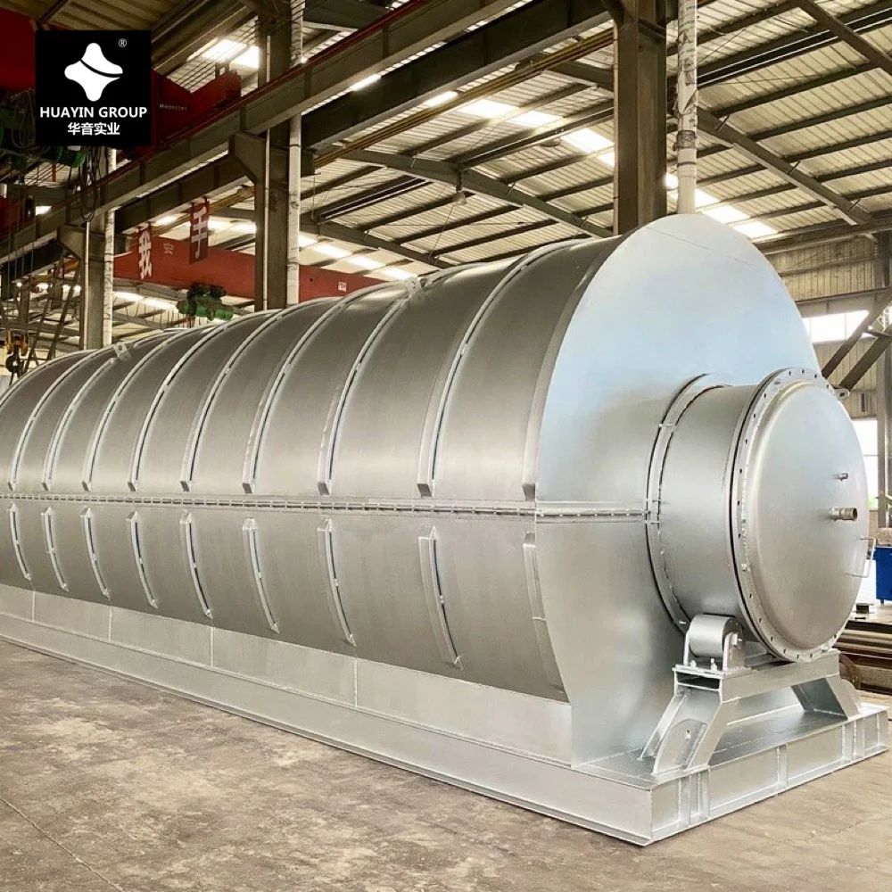 Пиролизная установка по переработке отработанных шин и пластика в жидкое топливо