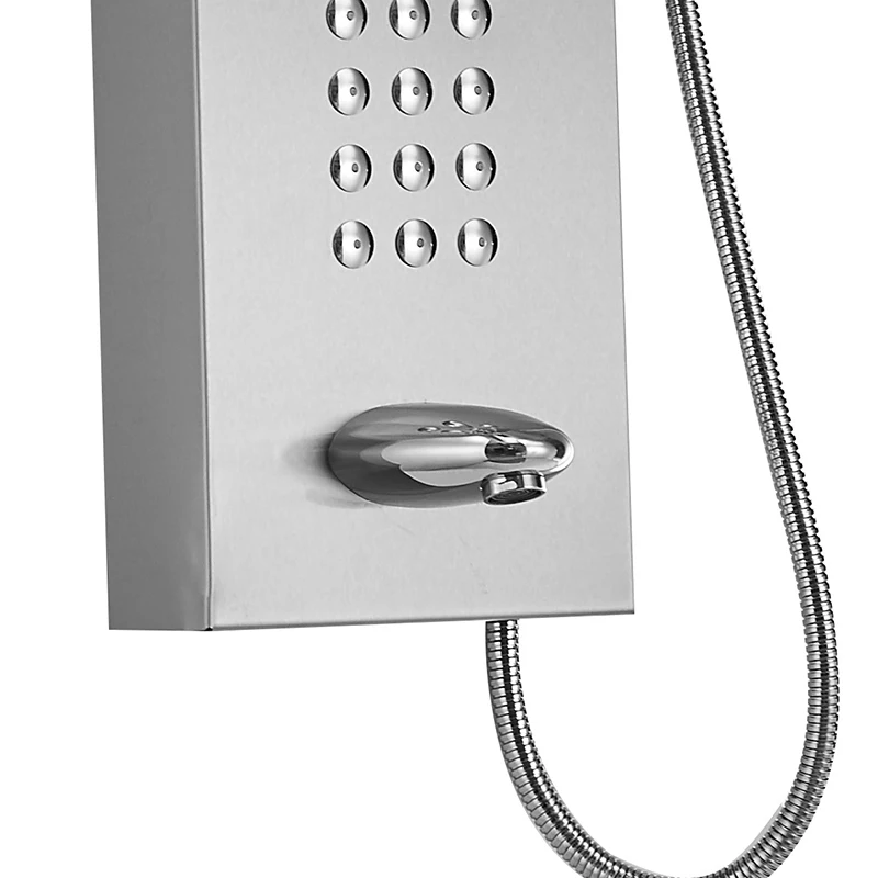 Многофункциональный набор для Дождевого душа, настенная черная душевая панель «Водопад»