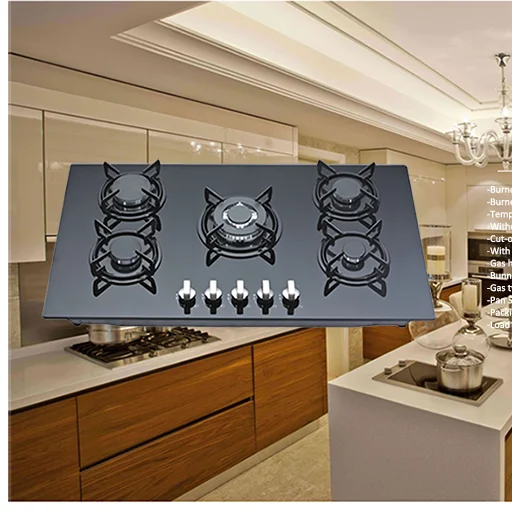 Low Price China Wholesale Advanced Five burner Hob Commercial Gas Stoves Countertop Kitchen Stove 5 Cooker