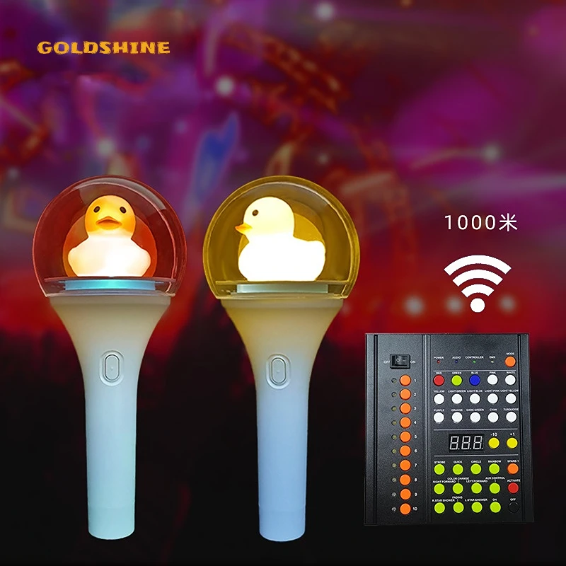 OEM Kpop Seventeen Fans Meeting Concert Custom Logo LED Light up Stick Hand Wand Glow in the Dark Candy for Usage