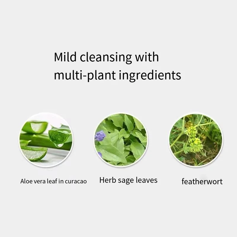 Korean Herbal Aloe Vera Lemon Face Wash Deep Cleansing Hydrating Foam Makeup Remove Gel Oil Control Foam Cleanser