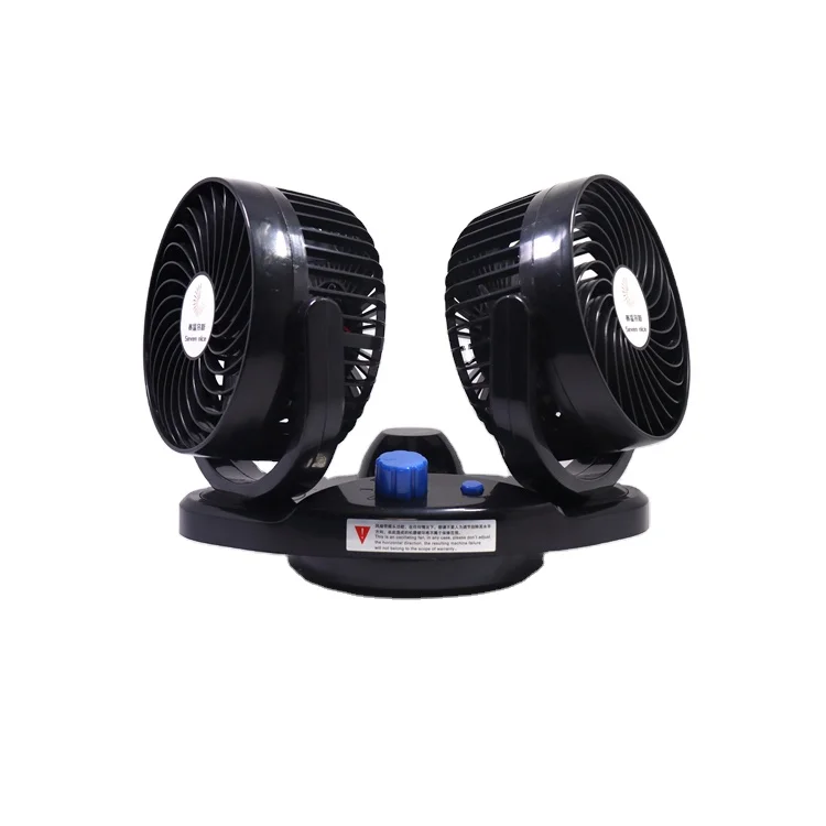 Professional High Quality 360 Degree Rotatable Cooling Dual Solar Window 12V Car Fan