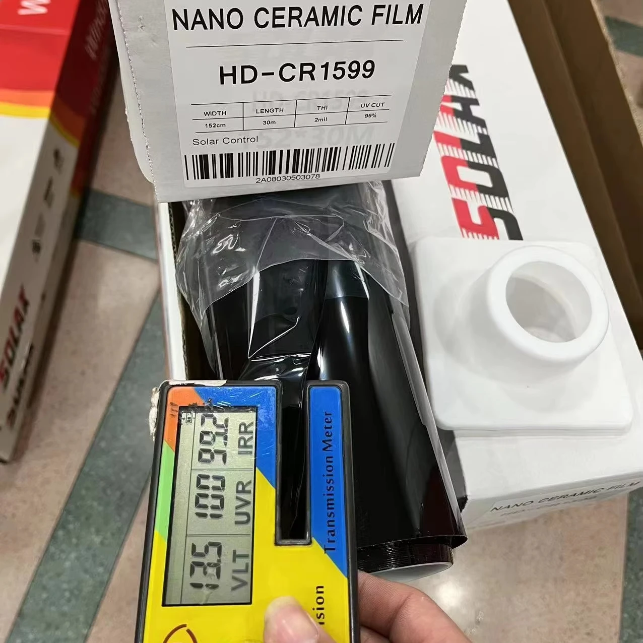 Free Sample UVR99% IRR99% Top Heat Insulation UV block Nano Ceramic Solar Window Film Tint Polarized Car Window Tint