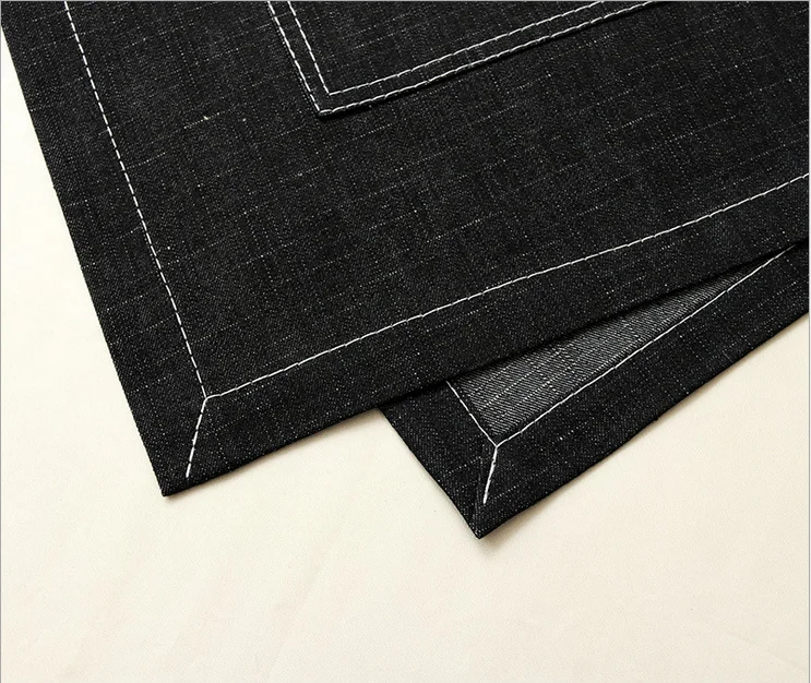 denim fashion half-length apron restaurant tea shop custom logo