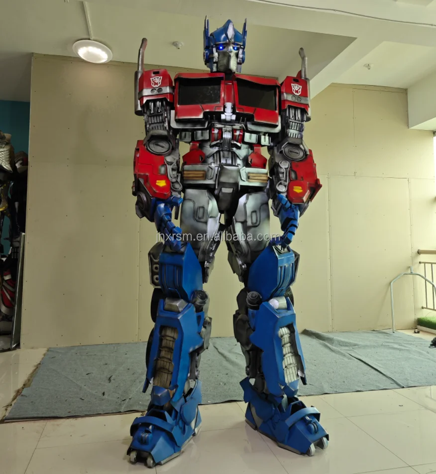 Halloween Led Robot costume  Cosplay 2.7m tall Led  marvel robot optimus prime Mascot Costumes For Adults Men
