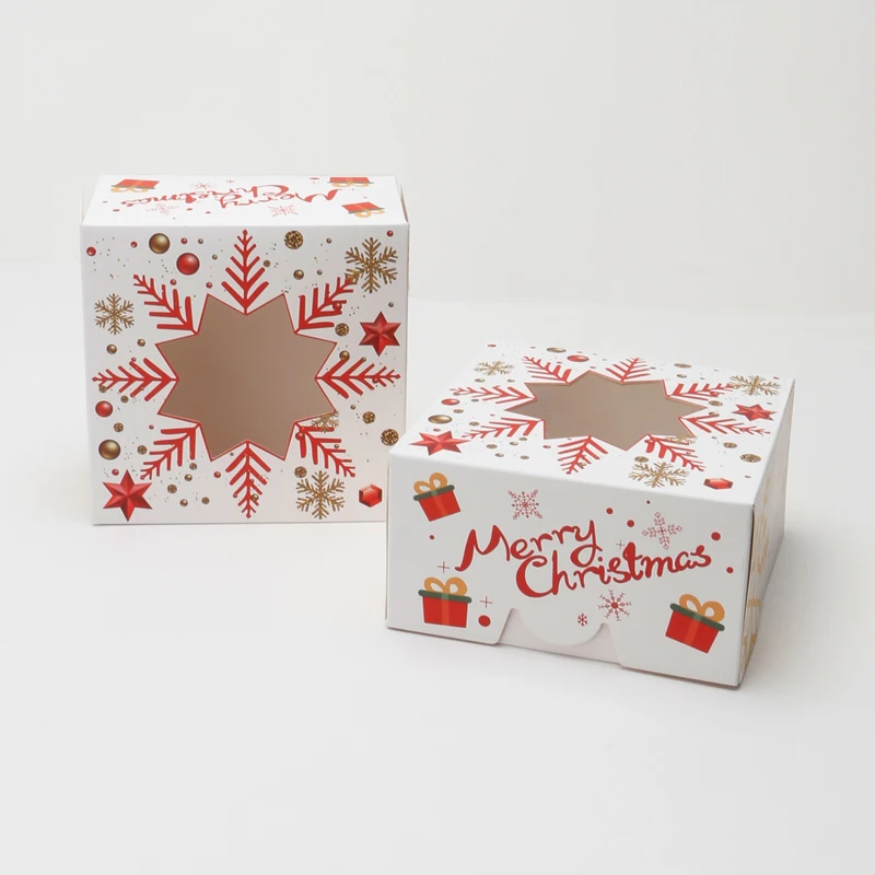 christmas advent calender ornaments divided cardboard  tree shaped gift boxes 12 days green and red