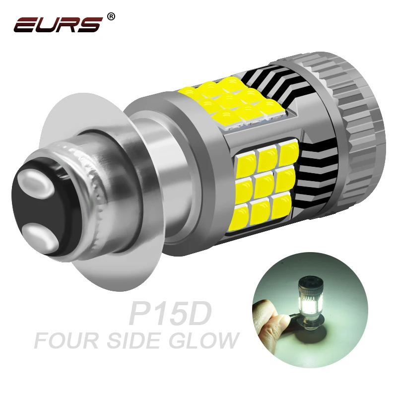 2022 Factory Supply Newest BA20D P15D H4 Motorcycle Light White 6000K 3030 36SMD All in One Fan High Quality