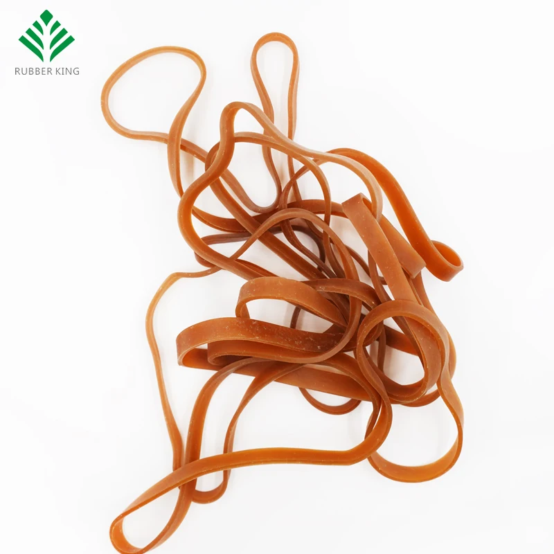 Different Types Wholesale Factory Direct Sale Custom Logo Size Long Huge Strong Elastic Raw Material Natural Rubber Band
