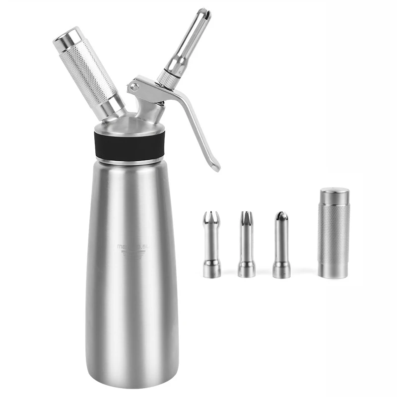 Homemade Cream Maker Canister Whipper Professional Highly Durable Aluminum Whipped Cream Dispenser Chargers