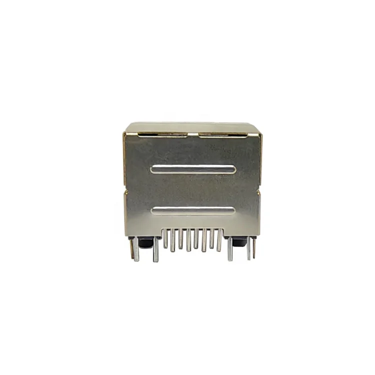 Dongguan connector product manufacturer single port top entry RGB LED RJ45 female smd connector 8P8C Modular Jack