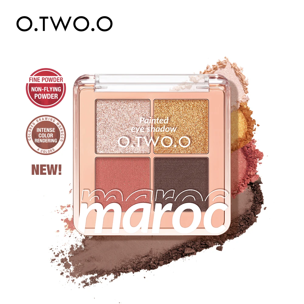 O.TWO.O Eyeshadow 4 Color  Personalized Eyeshadow Palette Eyeshadow Palette Custom Logo Private Label