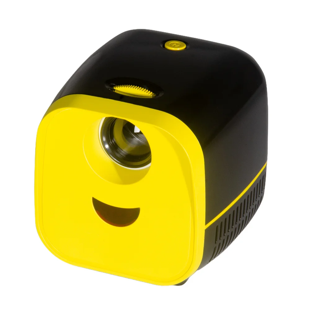 Lien L1 Home Family Multi-Funactional 1080P Pocket Portable Kids Presents Black Yellow Cheap Mini LED Projector