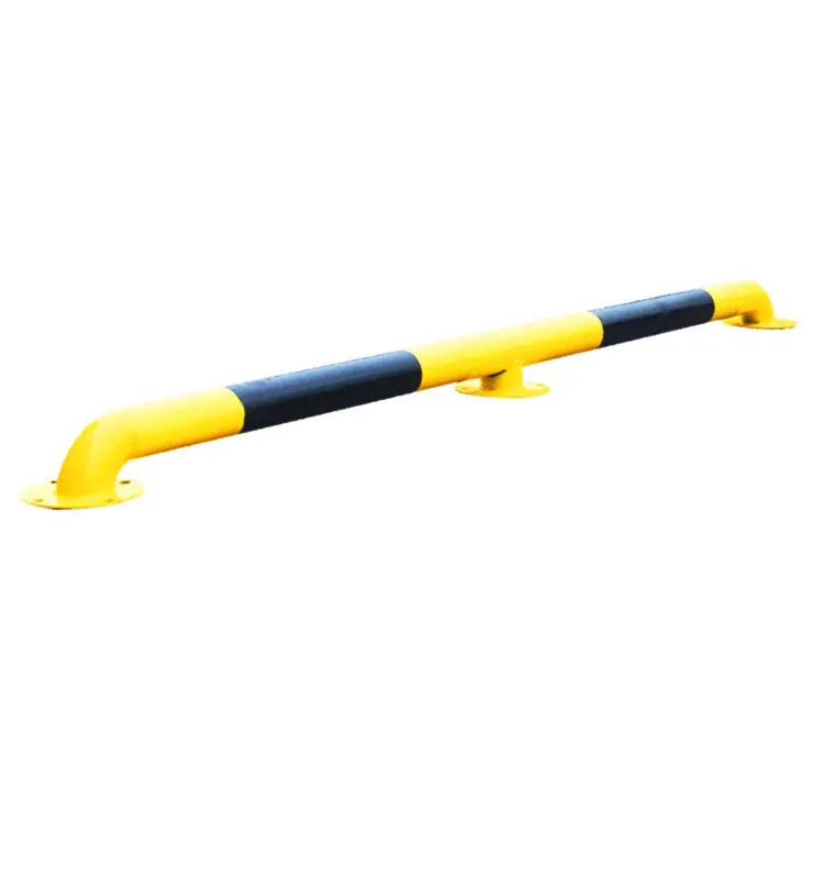 Yellow Black 2m U-Shape Metal Steel 2.0 Thickness Car Metal Steel Car Parking Wheel Stopper