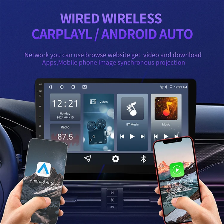 2024 новые материалы android-плеер для автомобиля 9-дюймовый автомобильный радиоприемник/DVD-плеер универсального бестселлер