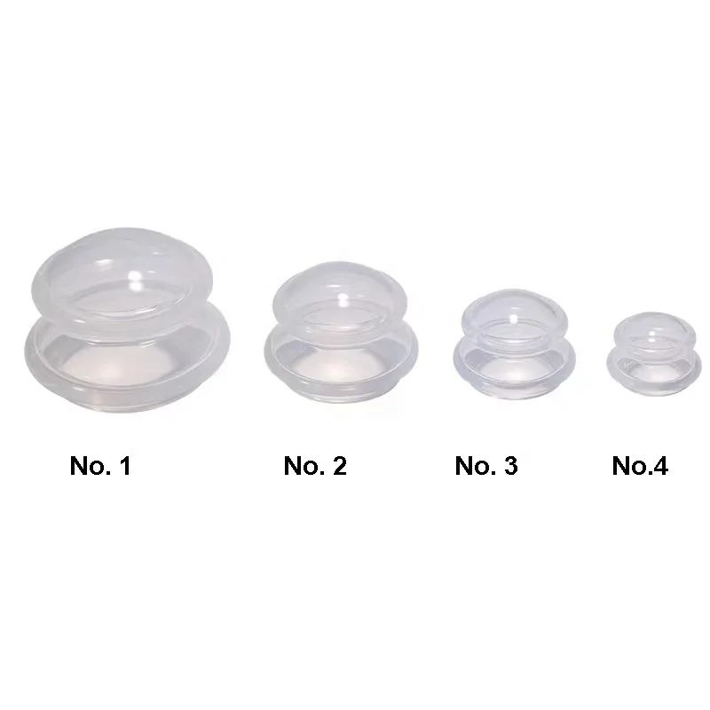 Personalised Beauty Tools Customized high quality 4in1 vacuum liposuction silicone cupping Suction Cupping Therapy Cups Set