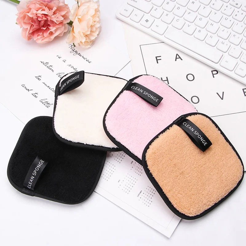 Private Label Custom Oem Eco Friendly Reusable Makeup Bamboo Pads Makeup Brush Cleaner Pad Washable Makeup Remover