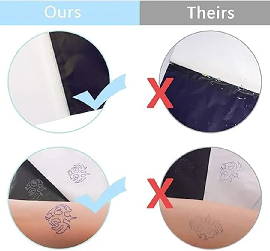 A4 Size Copy Cheaper Spirit Copier Paper Thermal tattoo stencil transfer paper for Tattoo Beginner Artist 100 Sheets/box