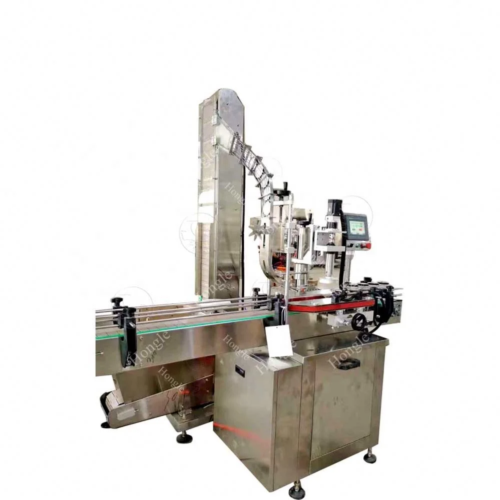 Fully Automatic Shampoo Glass Bottle Essential Oil Capping Machine Jar Lid Capping Machine