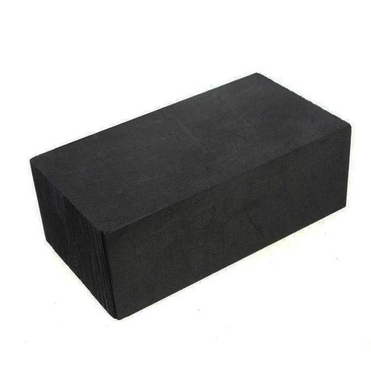 Semi-continuous casting depositing molded graphite block graphite mold