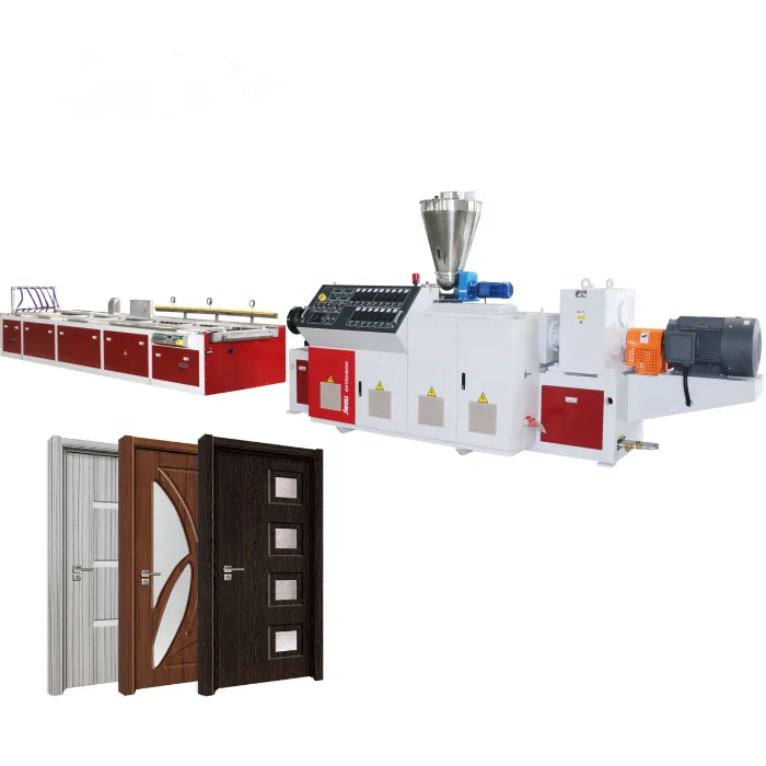 UPVC Door Making Machine PVC Laminate Board Extrusion Line WPC Wood Plastic Door Extrusion Machine for Sale