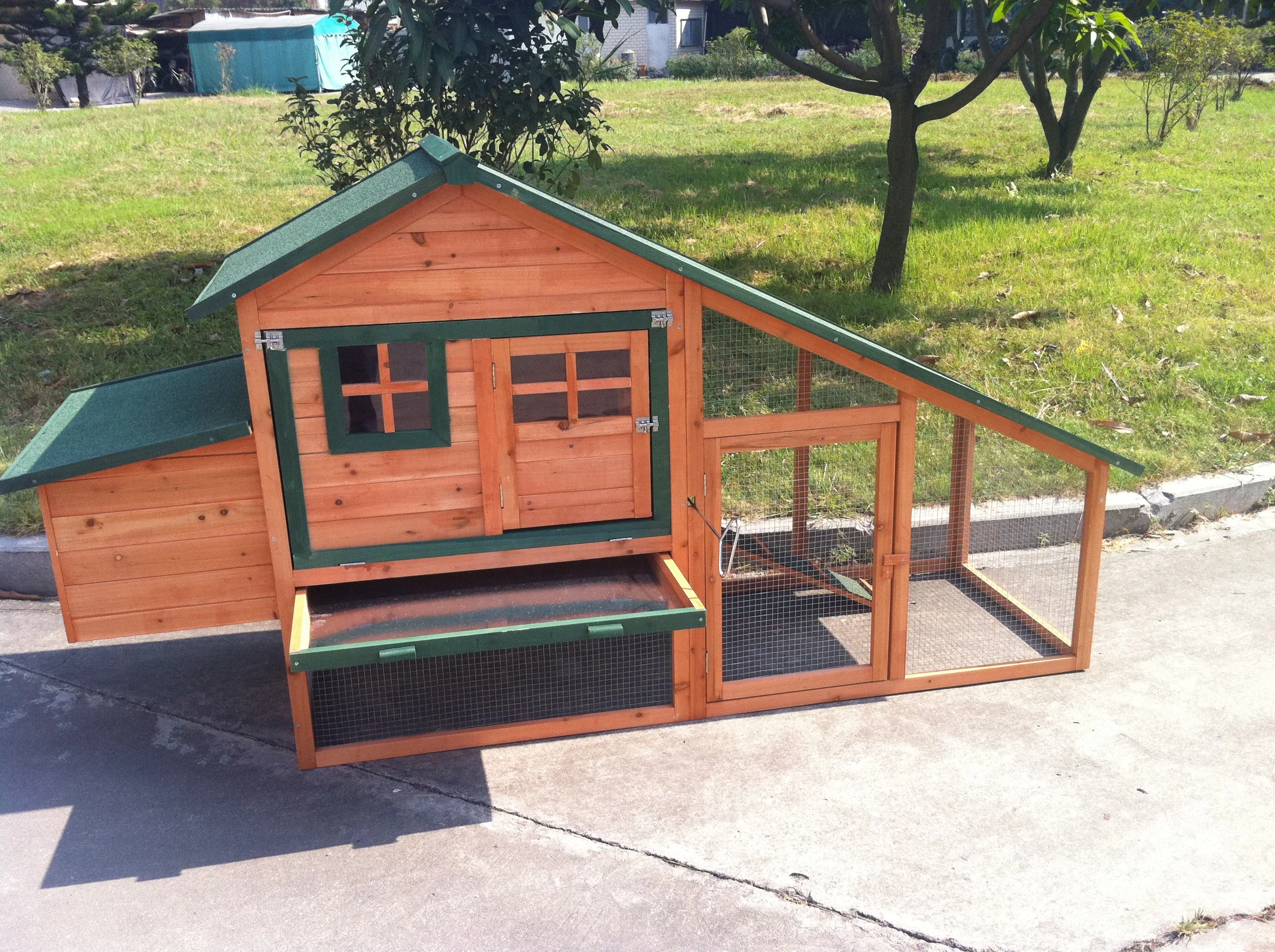 Large run hot-selling wooden chicken coop