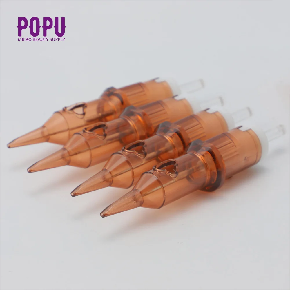 OEM ODM Popu Clover 1RL round Liner Long Taper Hair Scalp Micropigmentation Scarification Tool Tattoo  Cartridge Needle