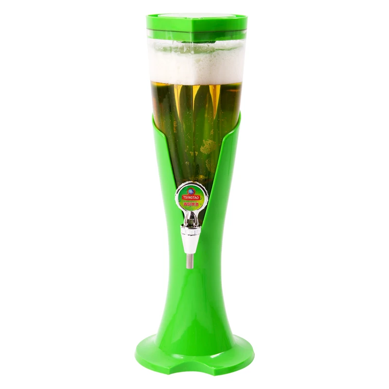 Beverage Dispenser Beer Tower Cocktail Dispenser Cooler Water, Level Indicator, with Icicles