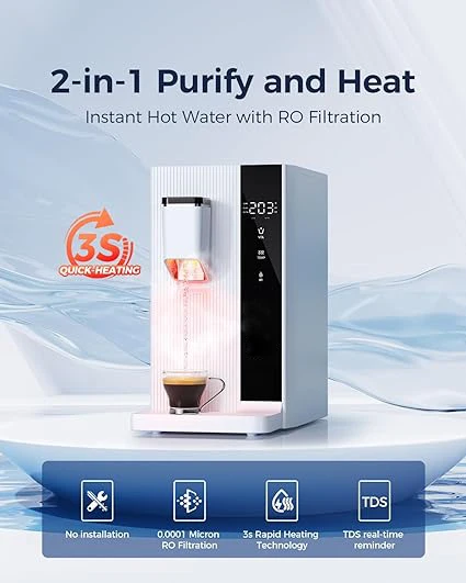 baby hot water dispenser hot cold water desk top bottle water dispenser plastic smart  reduce TDS