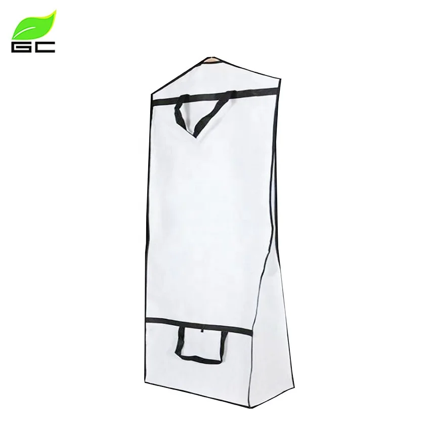 Деликатная Экологически чистая сумка из нетканого материала с ручкой и застежкой-молнией, Портативная сумка для хранения одежды