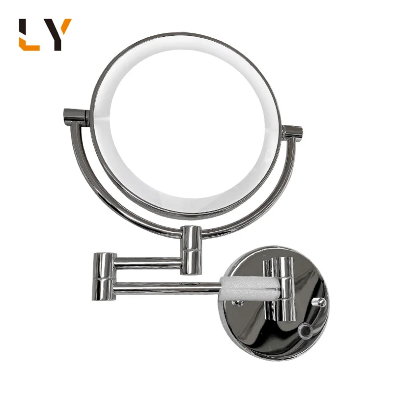 10X Wall Mounted Extension Mirror Double Sided Magnifying Bathroom Makeup Mirror