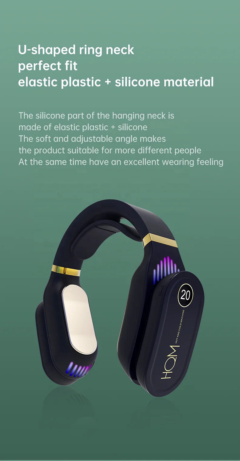 portable hanging neck heating and cooling instrument neck cooler and heater