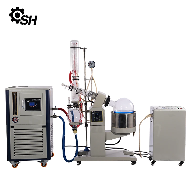 20L Vacuum rotary evaporator wiped film evaporator oil distiller