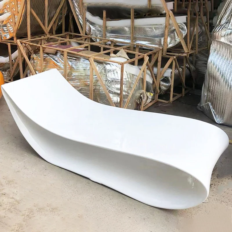 Y144 Modern hollowed-out Lounge chair sun bed patio furniture outdoor pool reclining pool lounger recliner beach relaxing chairs