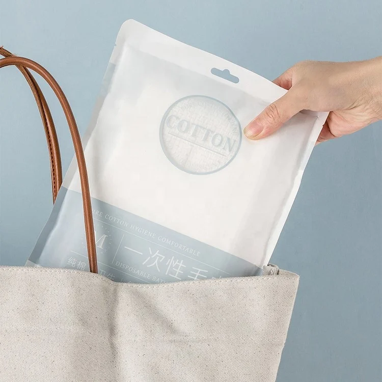 Little Cotton Disposable Towel Portable White Organic Cotton Towel for Travel Hotel