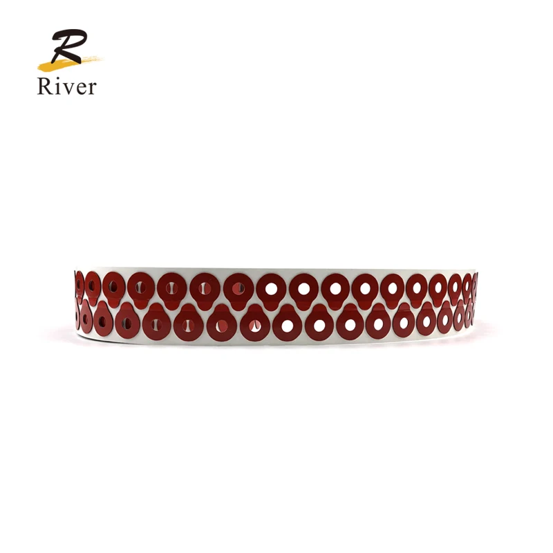 High quality 18*22mm Anti Slip Red Double-Sided Sticker Tape Optical Glasses Lens Blocking Pads