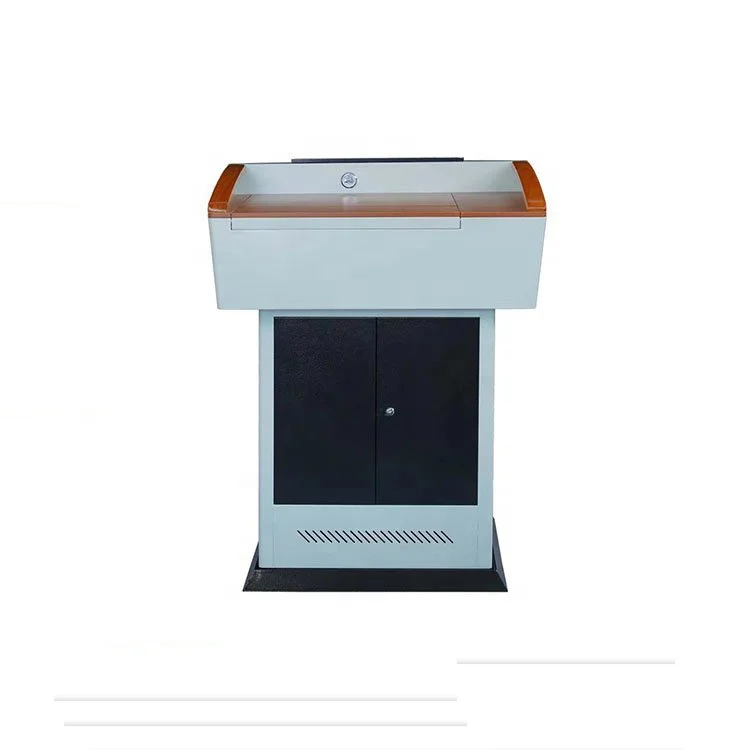 Встраиваемая подиум мультимедийная платформа для преподавателей стол школьной Конференц-комнаты коммерческая мебель на заказ