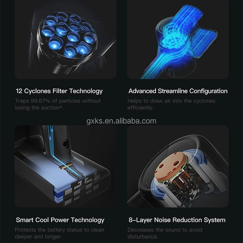 Dreame T30 Auto-Adapt Floor Aspirateur Aspirator Upright Stick Hand Held Anti-Tangle Brush Wireless Handheld Vacuum Cleaner