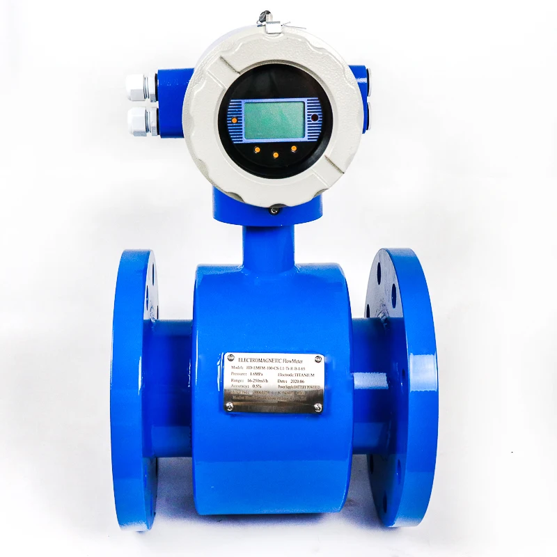 China 6 inch rs485 digit in line slurry flow meter