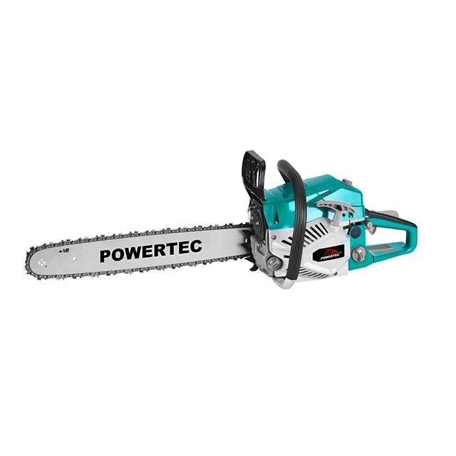 Бензиновая цепная пила POWERTEC OEM 2.2квт 2.6квт 2-тактная 52CC 58cc для садовых инструментов