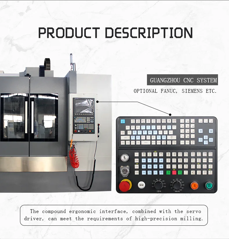 Заводская поставка, 3 оси, 4 оси, 5 оси, VMC1160, фрезерный станок с ЧПУ, вертикальный обрабатывающий центр